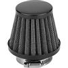 ETOPARS Nero Filtro Aria Moto Universale Kit Filtro Aspirazione Aria Moto 48mm 49mm 50mm Morsetto Fredda Induzione Filtro dell'Aria Cono Moto Scooter