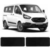 Opaltool Tappetini in Moquette per Ford Transit Custom 2013-2023, 2Pcs Strisce di Soglia per Porte con Nastro Adesivo