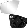 DBREAKS Vetro Specchietto Retrovisore Riscaldabile per VW Polo 6R 6C 2009-2017 UP (UP!) 2016, Vetro a Specchio Sostituzione, Specchietto Esterno Regolabile, Dello Specchio Riscaldato (Sinistra)
