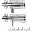 Yuaiosn 2 Pezzi Catenaccio Porta in Acciaio Inox 304, Chiavistello con Viti, Chiavistello per Porta in Legno, Bullone Serratura Porta, Chiusura Porta Scorrevole, per bagno, cucina, camera da letto
