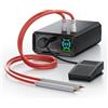 AWithZ Saldatrice a Punti, AWithZ 9000W Saldatrice a Punti per Batteria UK1,funzionamento con manopola rotante,100 marce, azionamento a pedale, saldatrice a punti da 0,1-0,3mm per fai da te
