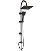 MAMMOLITI Marco Mammoliti | Colonna Doccia Boca con Deviatore 2 Funzioni, Soffione Rettangolare, 96x43x20cm, Nero