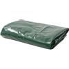 vidaXL Telone 650 g/m² 4x4 m Verde PVC Telo Protezione Copertura Protettiva