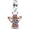 TCZNAF Gingerbread Charm Ciondolo Pendant Compatibile per Bracciali Europei Regalo di Gioielli per la Laurea