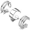 CHIC & ARTSY Orecchini a Polsino per le Orecchie in Argento Sterling 925 per le Donne, Orecchini a Polsino per la Cartilagine Non Perforanti