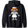 Cute Robot Nurse - Gift for Nurses Nurse's White Cap Hat Female Nurse Doctor Women Robot Gifts Felpa con Cappuccio