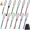 APOMOONS 12Pezzi Clip Chiudi Sacchetti Cucina, Mollette Alimenti,Regolabile, Riutilizzabile, Può Essere Utilizzato Per Sigillare Sacchetti Del Pane, Fissare Lacci Delle Scarpe, Le Canne Da Pesca 20cm