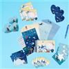 WERNNSAI Set di cancelleria per Shark Set di cancelleria per Kit di carta per oceano Shark Paper Letter Writing Set Fogli di scrittura con buste