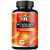APOLLO'S HEGEMONY Betaina HCl 500 mg + Pepsina - 120 capsule vegane - 120 porzioni in una confezione - Supporta l'efficienza digestiva - di Apollo's Hegemony