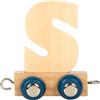 small foot Lettera Polare S, Trenino in Legno combinabile a Piacere, da Decorare e Regalare, 12589, Multicolore, S