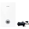 Bosch Caldaia a Condensazione Condens 1200 GC1200W 28/30 C23 Bianca 28 Kw Metano/GPL Con Kit Scarico Fumi-Defangatore In Omaggio ADATTATORE SDOPPIATO,