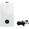 Bosch Caldaia a Condensazione Condens 2300 W GC2300W 24/30 C 23 30 kW Bianca METANO Con Kit Scarico Fumi-Defangatore In Omaggio ADATTATORE SDOPPIATO,