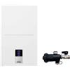 Ferroli Caldaia a Condensazione Bluehelix Hitech RRT 24 C 24 kw Metano/GPL con Kit Scarico Fumi Con Defangatore In Omaggio ADATTATORE SDOPPIATO,