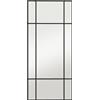 HOMCOM Specchio da Parete Stile Finestra con Montaggio Verticale e Orizzontale, 110x50cm, Nero | Aosom Italy