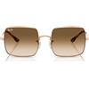 Ray-Ban Occhiali da Sole RB1971 920251 Square Oro Rosa/Marrone Sfumato Trasparente Unisex