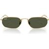 Ray-Ban Occhiali da Sole RB3947 001/31 Oro Arista/Verde Unisex