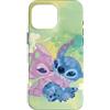 Disney Stich e angelo trifoglio verde Custodia per iPhone 16 Pro Max