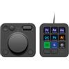 Logitech MX Creative Console, keypad programmabile con 9 tasti LCD personalizzabili e manopola di controllo per progettazione grafica, montaggio video, fotografia, per Adobe, Zoom, Spotify - Grafite