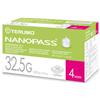 Terumo - Ago per penna da insulina nanopass 32,5 gauge lunghezza 4 mm 100 pezzi