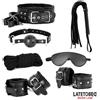 LateToBed BDSM Line 7 Bondage Pieces Set Black