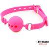LateToBed BDSM Line Silicone Breathable Ball Gag Size S Ball 4cm Pink
