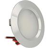 LEDLUX Mini Faretto Led Da Incasso Rotondo 3W AC/DC 12V DC 24V Foro 50mm (Argento, 3000K)