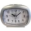 Unity Sveglia con segnale acustico con luce LED, Argento, 9 x 7,5 x 4,5 cm