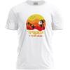 Green Fish, Maglietta da Uomo con Stampa Digitale,%100 Cotone, Bianco, Casual, da Uomo, Taglia: XL, Bianco, XL