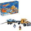 Mega Bloks Mega Construx- Set da Costruzione Hot Wheels Camion Trasportatore con Veicolo Twinduction e 2 Micro Personaggi, Giocattolo per Bambini 5+Anni, GYG66