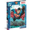 Clementoni - Puzzle per Bambini 180 Pezzi Supercolor, 7+ Anni, Illustrazione con Superman, Idea Regalo, Made in Italy, 33,5x48,5 cm, 29801
