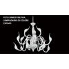 Illuminati Lighting METASWAN Cromo, Lampadario, 18 luci attacco G4. Diametro 86cm, Altezza 150cm.