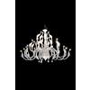 Illuminati Lighting Lampadario METASWAN, bianco, 36 luci attacco G4.Diametro 135cm H 165cm.
