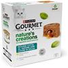 GOURMET NATURE'S CREATIONS Multipack Mousse Pollo e Pesce 8x85gr.Cibo Umido Per gatti .