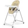 Peg Perego - Seggiolone Prima pappa Follow Me Ecopelle Ice