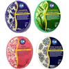 Rigasz Purlavie - Set di 4 spugne esfolianti per un'esperienza di pulizia naturale e rinnovante con aloe vera, lavanda, rosa e bagno turco per idratare e pulire in profondità