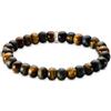 Thomas Sabo Bracciale occhio di tigre, oro marrone e oro blu, argento 925 riciclato, 21 cm, A2196-826-2-L19