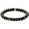 Thomas Sabo Bracciale ossidiana e occhio di tigre in argento 925 riciclato A2196-806-11-L19