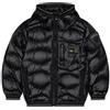 Blauer Giubbotto Piumino ad Onde Brinton Junior Nero (IT, Età, 16 anni, Regular, Bambino, Nero)