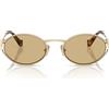 Miu Miu Occhiali da Sole MU52Y ZVN10R Oro/Giallo Donna
