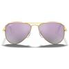 Ray-Ban Occhiali da Sole RJ9506S 249/4V Junior Aviator Oro/Lilla Bambini