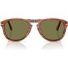Persol Occhiali da Sole PO0714SM 96/P1 Steve McQueen Terra Di Siena/Verde Unisex Polarizzati