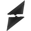 KIMISS Coppia di coperture triangolari per specchietti retrovisori (cod. 1SH17KX7AA) - Lato sinistro e destro, nero opaco - Ricambio decorativo per FIAT 500 (2012-2017)