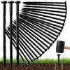 Trlyane 50 Pezzi Picchetti in Plastica per Bordatura Paesaggistica, Spuntoni a Spirale Chiodi di Ancoraggio Paesaggistici Picchetti per Tende per Barriera Anti-Erbacce Giardino Bordatura Vialett (20CM, Nero)