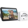 Amazon Echo Show 8 (3ª gen.) | Antracite + TP-Link Tapo Presa intelligente, compatibil