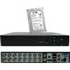 RVT DVR 16 CANALI INCLUSO HD 2000 GB IBRIDO ANALOGICO DIGITALE AHD TVI CVI CVBS