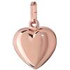 NKlaus 925 Catene con ciondolo a forma di cuore in argento sterling placcato oro rosa 10,5x10mm Donna 4771