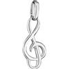 NKlaus ciondolo per collana con chiave di violino in argento 925 15 mm musica 9115