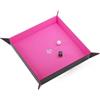 Gamegenic Elegante vassoio per dadi magnetici quadrati nero/rosa per riporre i g