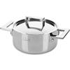 MEPRA CASSERUOLA 3 STRATI CON COPERCHIO, ATTIVA S - 20 cm