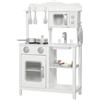 AIYAPLAY Cucina giocattolo in legno con suono accessori lavello e microonde per bambini a partire dai 3 anni bianco | Aosom Italy